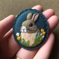 Hipster Easter Bunny Patches Wayfarer-Dragende Karakter Met Gek Haar En Hippe Outfit