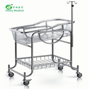 Cuna ajustable en altura personalizable de grado médico en acero inoxidable para instituciones - Product Image 3