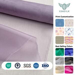 <span class=keywords><strong>Tissu</strong></span> en <span class=keywords><strong>organza</strong></span> 100 % soie de mûrier en gros <span class=keywords><strong>au</strong></span> mètre 6mm 8mm 140cm de large OEKO-TEX pour voile de mariée et robe de mariée - Product Image 1