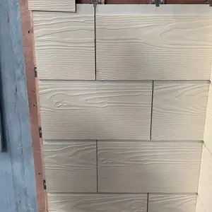 Outdoor Lap Side Wood Grain Fiber Cement Board/Wooden Cement Board For Cladding