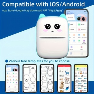 Bán buôn trẻ em ngay lập tức nhiệt in máy ảnh với màn hình cảm ứng Mini Selfie máy ảnh 1200mAh pin 203dpi Độ phân giải trong kho - Product Image 3