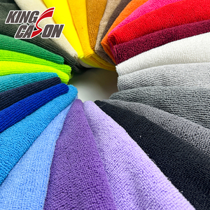 Kingcason 100% Polyester Rắn Tùy Chỉnh Màu Sắc Không Thấm Nước Nhuộm Dệt Kim Khăn Vải Chất Lượng Tốt Bền Cho Nhà Bếp Sử Dụng - Product Image 1