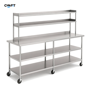 שולחן עבודה רב תכליתי מנירוסטה להתאמה אישית של CFT למטבח מסחרי ותחנת עיבוד במפעל מזון - Product Image 3