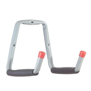 Soporte de Almacenamiento Metálico de Doble Brazo con Revestimiento de Goma Gris, Resistente, para Bicicletas, Escaleras y Herramientas de Garaje - Product Image 6