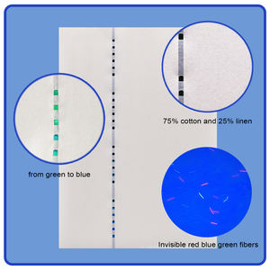 75% filo di sicurezza di cotone e lino 25% A4 per la stampa di <span class=keywords><strong>tutti</strong></span> <span class=keywords><strong>i</strong></span> tipi di documenti di certificato - Product Image 2