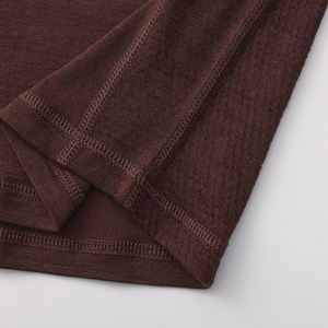 T-shirt <span class=keywords><strong>de</strong></span> sport à manches courtes en maille <span class=keywords><strong>de</strong></span> <span class=keywords><strong>laine</strong></span> mérinos, jersey uni, doux, anti-rétrécissement, anti-plis, respectueux <span class=keywords><strong>de</strong></span> l'environnement, sérigraphié <span class=keywords><strong>de</strong></span> haute qualité - Product Image 5