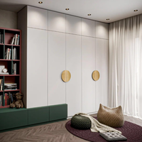 Meubles de chambre à coucher, armoire personnalisée avec table d'étude pour enfants avec étagères ouvertes design pour espace de livres