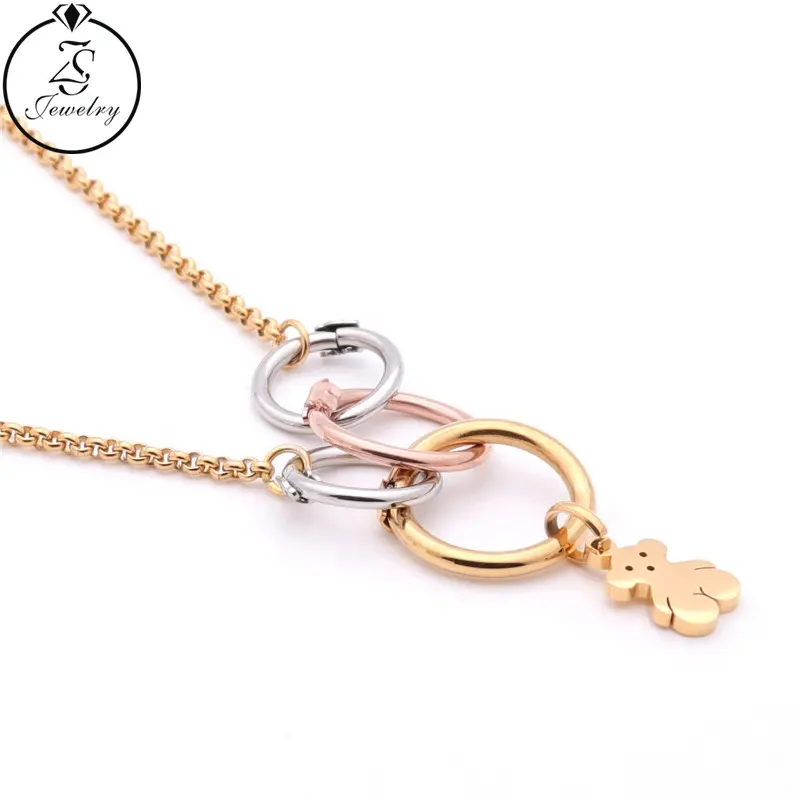 Gold Pendant Necklace Fashion Necklace Stainless Steel Chain Necklace Gold Filled Jewelry Wholesale