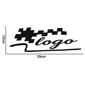 Pegatina Decorativa para Auto de 29*10cm, Diseño Deportivo a Cuadros, Ecológica, <span class=keywords><strong>Vinilo</strong></span> para Decoración de Capó y Faros Delanteros, Impermeable - Product Image 6