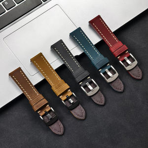 Correa de reloj de cuero de ante de vaca de capa superior genuina Compatible con Huawei para GT4 para <span class=keywords><strong>Samsung</strong></span> Watch6/5/<span class=keywords><strong>4</strong></span> reloj Universal - Product Image 1