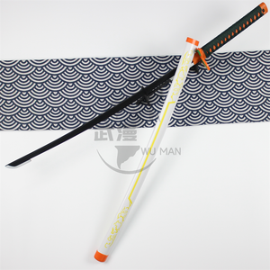 40 pouces de long dessin animé japonais Cool Anime épées Kochou <span class=keywords><strong>Shinobu</strong></span> Cosplay arme <span class=keywords><strong>Katana</strong></span> épées en bois jouet - Product Image 3