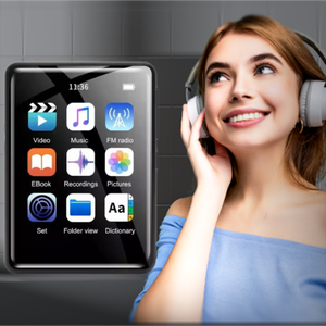 Mini Reproductor de Música Portátil <span class=keywords><strong>MP3</strong></span>/MP4/WAV de 5.4 con Pantalla Táctil, Altavoz Integrado, Radio FM, Grabación y Ebook para Estudiantes (15-20h) - Product Image 3