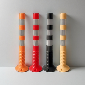 Chất lượng cao 75cm an toàn đường bộ linh hoạt đóng mở an toàn giao thông linh hoạt bollard delineator cảnh báo bài - Product Image 5