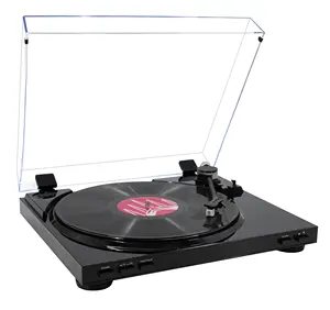 Plateau tournant semi-automatique en vinyle Offre Spéciale avec plateau pleine grandeur avec fonction d'enregistrement sur pc