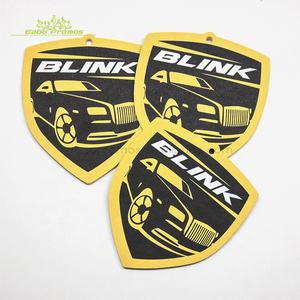 <span class=keywords><strong>D</strong></span>ésodorisant de voiture en papier personnalisé avec logo imprimé 2026 – Cadeau promotionnel classique en coton absorbant - Product Image 3