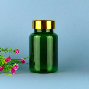 Capsules de médicaments en or vif, Design économique et personnalisé, bouteille en plastique pour animal de compagnie, 120Ml - Product Image 5