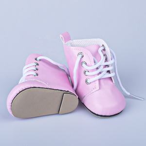 <span class=keywords><strong>Bottes</strong></span> <span class=keywords><strong>hautes</strong></span> à lacets de haute qualité pour poupées, mode, <span class=keywords><strong>bottes</strong></span> en PU de 18 pouces, accessoires pour poupées, chaussures - Product Image 4