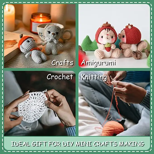 96 Piece <b>Crochet</b> Tools <b>Kits</b> - 73 Pcs Set Includes Various Yarn Balls, Needles, Accessories <b>Kit</b>, Canvas Tote Bag <b>Crochet</b> Starter - Product Image 4