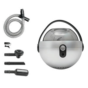 Aspiradora de depilación automática inalámbrica BLDC para mascotas, nuevo diseño, <span class=keywords><strong>bola</strong></span> portátil para uso doméstico y en el <span class=keywords><strong>coche</strong></span>, <span class=keywords><strong>precio</strong></span> directo de fábrica, Plata - Product Image 2