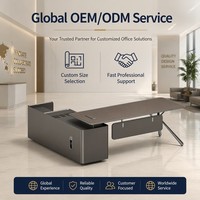 Escritorio Ejecutivo de Lujo E1, Tablero MDF, Cerradura Mecánica con Código, Acabado a Base de Agua, Muebles de Oficina para Jefes