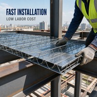 Poutre en acier galvanisé pour ponts en treillis modèle TD2-90, support de dalle en béton, vente directe fabricant pour grossistes mondiaux