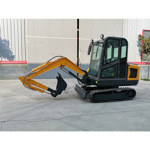 Miniexcavadora hidráulica ELORRY 2,5 T de alta calidad, excavadora pequeña sobre orugas con rodillo - Product Image 5