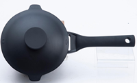 Casserole à sauce de 16 cm en aluminium moulé sous pression avec revêtement antiadhésif PEEK et fond à induction pour la cuisine