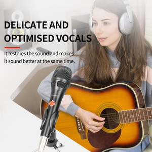 ไมโครโฟนคอนเดนเซอร์ V300 ระดับมืออาชีพ สำหรับร้องคาราโอเกะที่บ้าน การแสดงบนเวที พิธีกร ไมโครโฟนแบบคาร์ดิออยด์ ไมโครโฟนแบบมีสาย - Product Image 4