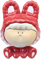 Figurine de lapin rouge brillant personnalisée en boîte mystère, jouet en vinyle mignon ODM pour collection et décoration de bureau