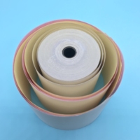 Haute qualité vente chaude 2 plis 76x70mm Double papier offset papier de facture sans carbone continu ordinateur formes papier autocopiant 3PC
