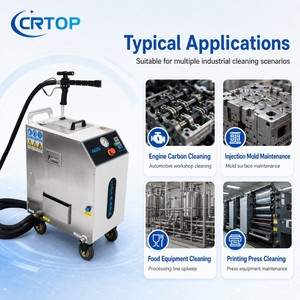 Nettoyeur à glace sèche Crtop avec pistolet, tuyau et support de buse optionnel pour projets de nettoyage industriel A625i - Product Image 5