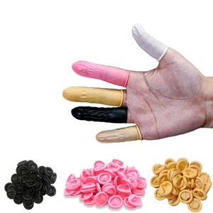 Protège-doigts en <span class=keywords><strong>latex</strong></span>, gants jetables pour doigts, protège-doigts en <span class=keywords><strong>latex</strong></span>, protège-doigts en caoutchouc antistatique - Product Image 1