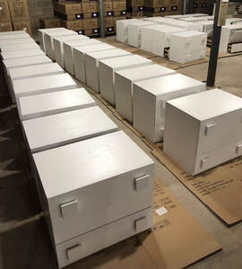 Meuble de salon en bois massif OAK <span class=keywords><strong>Carmen</strong></span> Accent, poignées solides, tiroirs en pin, rangement modulaire, 2 tiroirs, bar à domicile, salle à manger, hôtel - Product Image 5