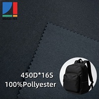 Tissu en polyester tissé enduit PU 100 %, style uni, poids moyen, coupe-vent, sac d'extérieur pour filles et garçons