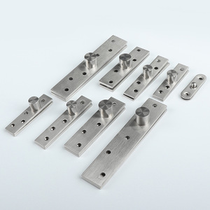 Bisagras ocultas de acero inoxidable con apertura de 180 grados para puertas de armario, diseño minimalista, 4 orificios, acero 201 - Product Image 1