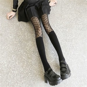 Chaussettes respirantes en nylon et soie pour femmes jeunes filles Sexy Girl Custom Print Foot Compression Stockings Transparent Knitted Weaving - Product Image 6