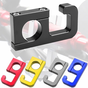 Accessoires pour moto, vente en gros de capuchons de guidon en alliage d'aluminium avec crochet pour casque, capuchon de clé de moto - Product Image 1