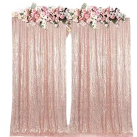 Rideau de fond en gaze brodée de sequins pour banquets de mariage, aménagement de lieux de réception, hôtels, fêtes et célébrations