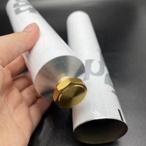 WBG tutup logam murni kosmetik wajah Krim Tangan Tubuh Losion pasta gigi produk pewarna rambut 200ML tabung kemasan aluminium - Product Image 5
