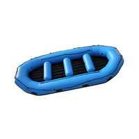 Bateau gonflable de rafting de rivière de 6 personnes de sport aquatique Bateau jaune de sauvetage à la dérive Bateaux pneumatiques à vendre