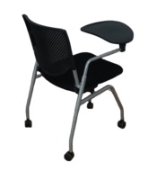 Chaise de formation pliante pour salle de conférence au design moderne avec table d'écriture pour la formation et les études au bureau