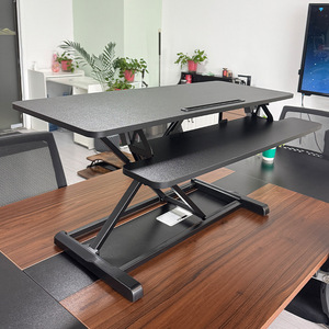 Bureau réglable en hauteur, bureau d'ordinateur assis-debout, support d'écran, plateforme réglable en hauteur, cadre de surélévation - Product Image 3