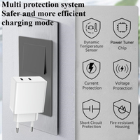 Adaptateur secteur universel à charge rapide 20W PD 2 USB C, chargeur double type C original 20W