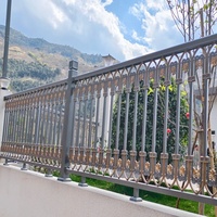 Rampe de protection pour balcon extérieur en aluminium traité thermiquement, multicolore au choix, écologique, garantie à vie