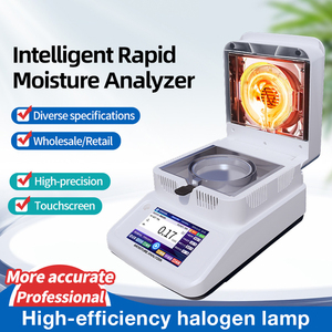 Độ chính xác cao thiết bị phòng thí nghiệm 120g/1mg 2mg 5mg màn hình cảm ứng Halogen phân tích độ ẩm hạt và Ngô phân tích độ ẩm - Product Image 2