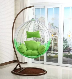 Muebles de exterior para ocio, <span class=keywords><strong>hamaca</strong></span> colgante de mimbre para jardín, columpio para patio, silla de huevo - Product Image 6