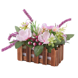 <span class=keywords><strong>Orchidea</strong></span> Phalaenopsis Artificiale in Confezione Regalo, Fiore Finto in Vaso, Decorazione Rustica per Casa, Hotel, Ristorante, Esposizione da Tavolo - Product Image 5