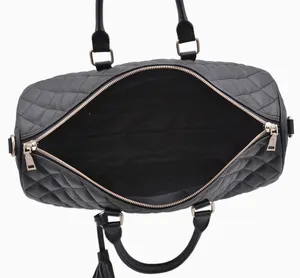 Women Duffel Bag 2024 High Quality Quilted Pu Stylish Leather Travel Bag Spend Da Night Duffel Bag Women Weekender Duffle Bags