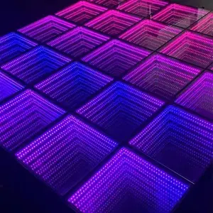 MITUSHOW DJ Lights Mirror 3D Wedding Light Wedding Dance Floors Led Wireless Interact Magnetic Led Dance Floor