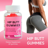 Gummies pour l'amélioration des hanches chez la femme, faible MOQ, soutien naturel des courbes, supplément pour des hanches rebondies, saveur baies, végétalien, à croquer